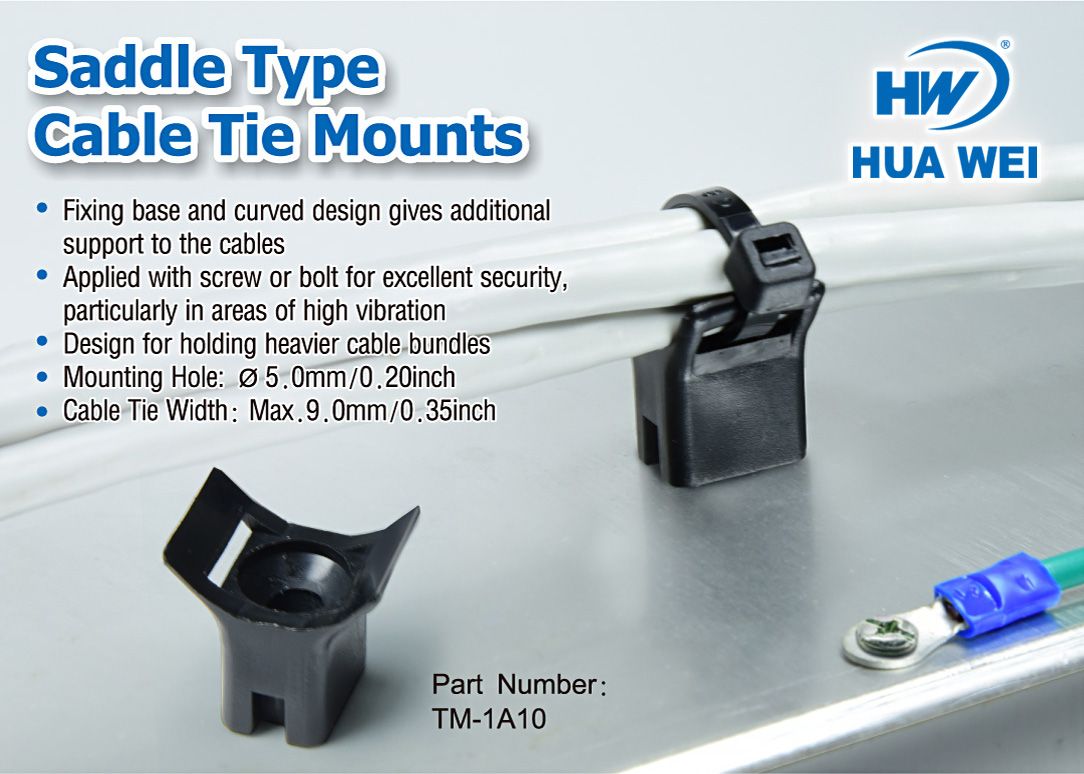 Saddle Type Cable Tie Mounts Application